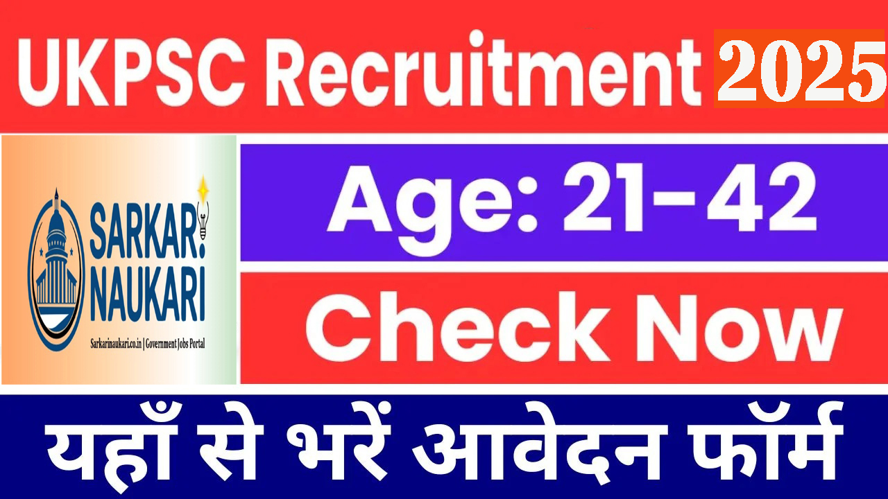 UKPSC Pre 2025 Online Form